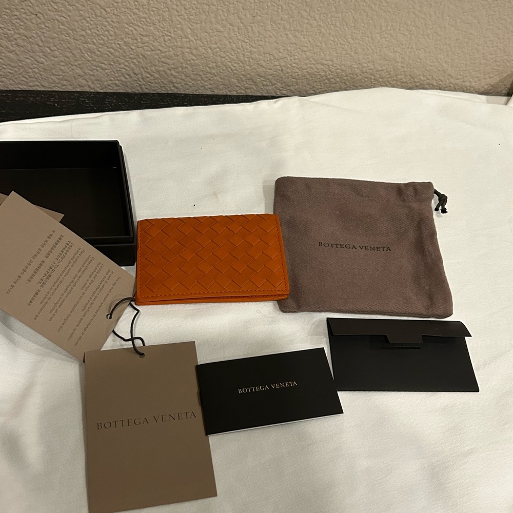 Bottega Veneta Wallet orange cardholder